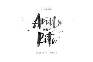 Adilla and Rita: A Hand-Brushed Font for Crafters