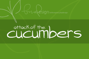Attack of the Cucumbers Font for Web Design