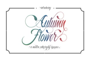 Autumn Flower Font for Clear Campaign Design