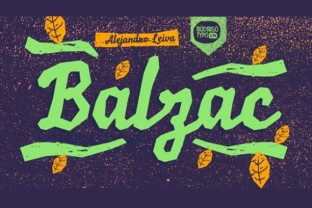 Balzac Typeface: A Bold Script for Editorial Design