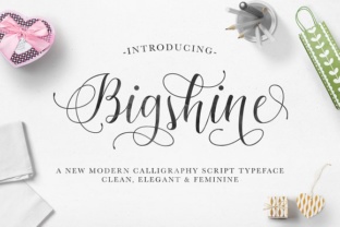 Bigshine Font: A Designer’s Take on Modern Script