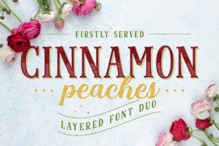 Cinnamon Peaches Family: A Layered Typeface for Bold Branding