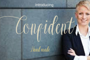 Confident: A Fluid Script Font for Makers
