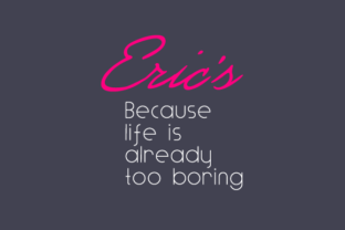 Eric s: A Handwritten Font for Editorial Design