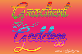Gradient Goddess Font for Small Business Branding