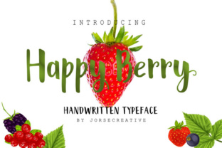 Happy Berry: A Playful Handmade Font for Editors