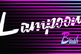 Lampoon Brush Font for Editorial Design