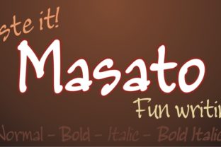 Masato Family Font for Crafters