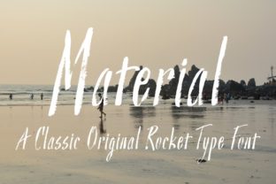 Material Regular Font: A Grunge Script for Bold Campaigns