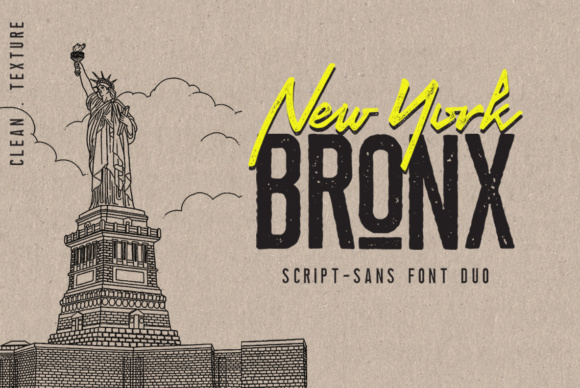 Newyork Bronx Duo Typeface for Brands