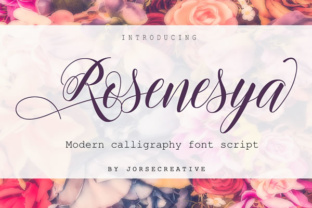 Rosenesya Font: A Playful Script for Elegant Branding