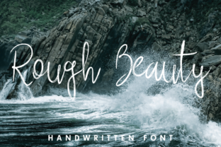 Rough Beauty Font: Handwritten Charm for Makers