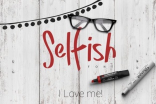 Selfish: A Playful Script Font for Editorial Design