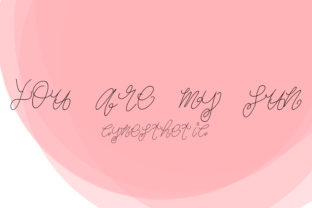 You Are My Sun: A Script Font for Editorial Design